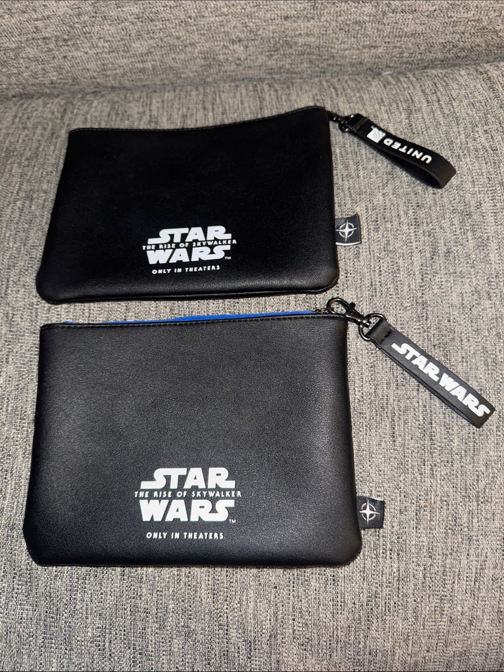 Star Wars / United Airlines Toiletry Zip Pouches - Set of 2